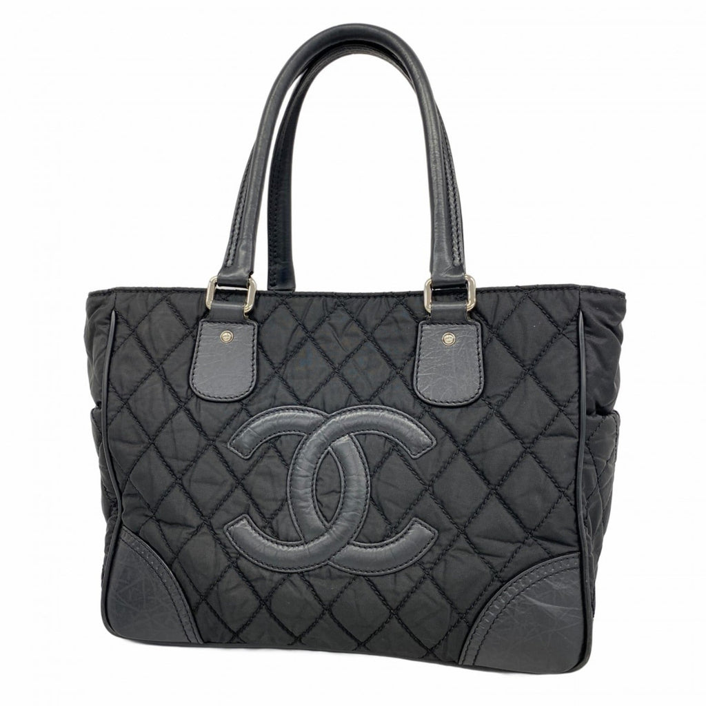 Chanel Black Nylon Tote Bag (Pre-Owned)