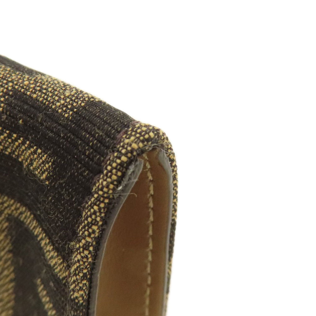 Fendi Brown Canvas Coin Purse/Coin Case (Pre-Owned)