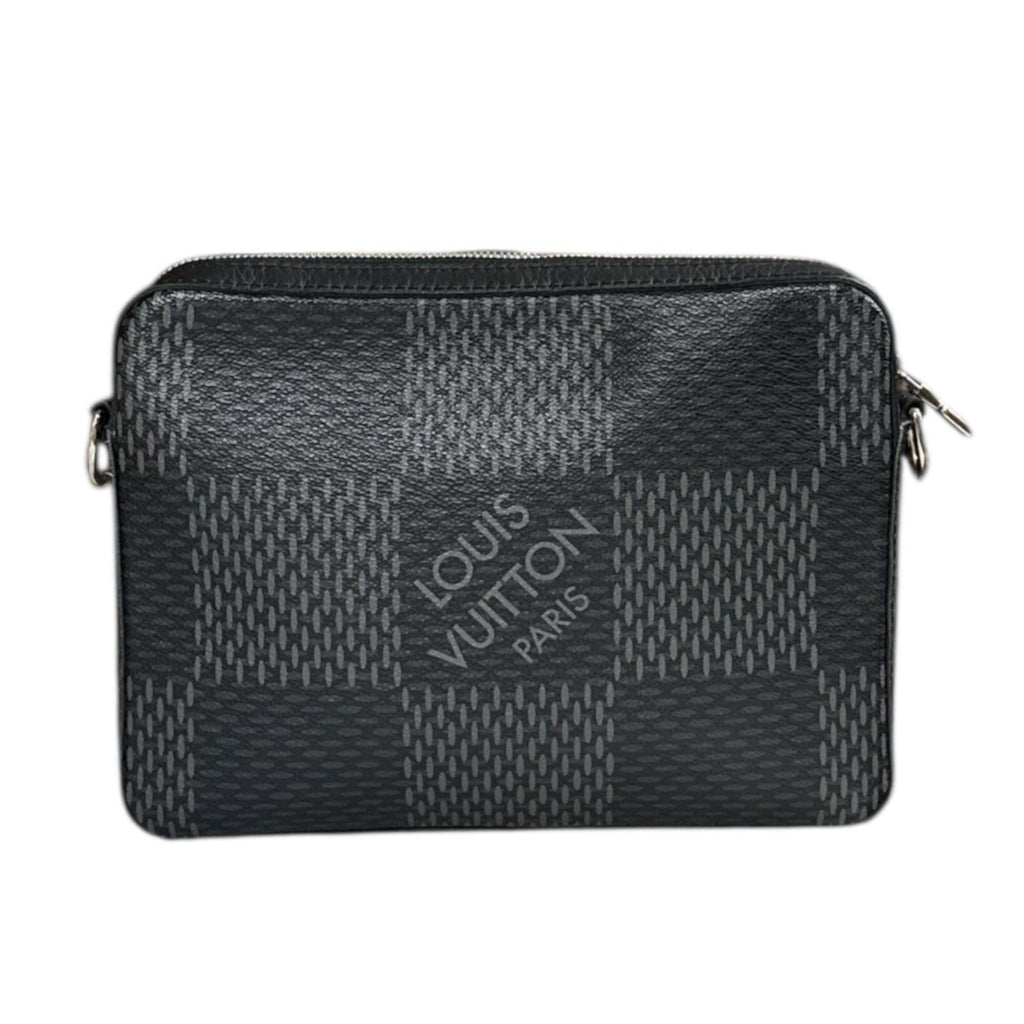 Louis Vuitton Damier Graphite Black Gray Pvc Shoulder Bag (Pre-Owned)