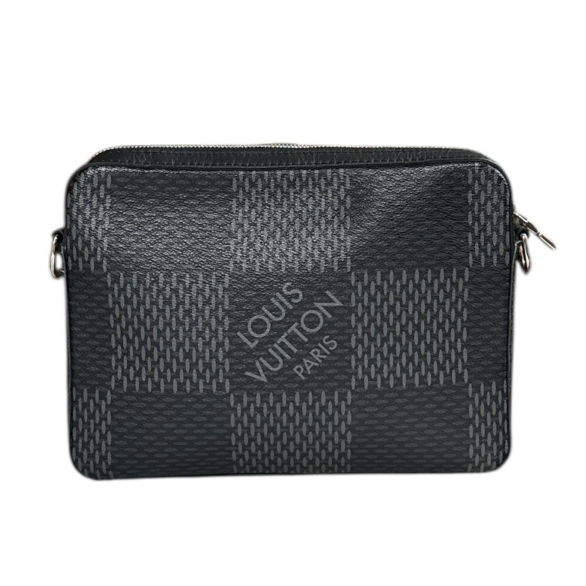 Louis Vuitton Damier Graphite Black Gray Pvc Shoulder Bag (Pre-Owned)