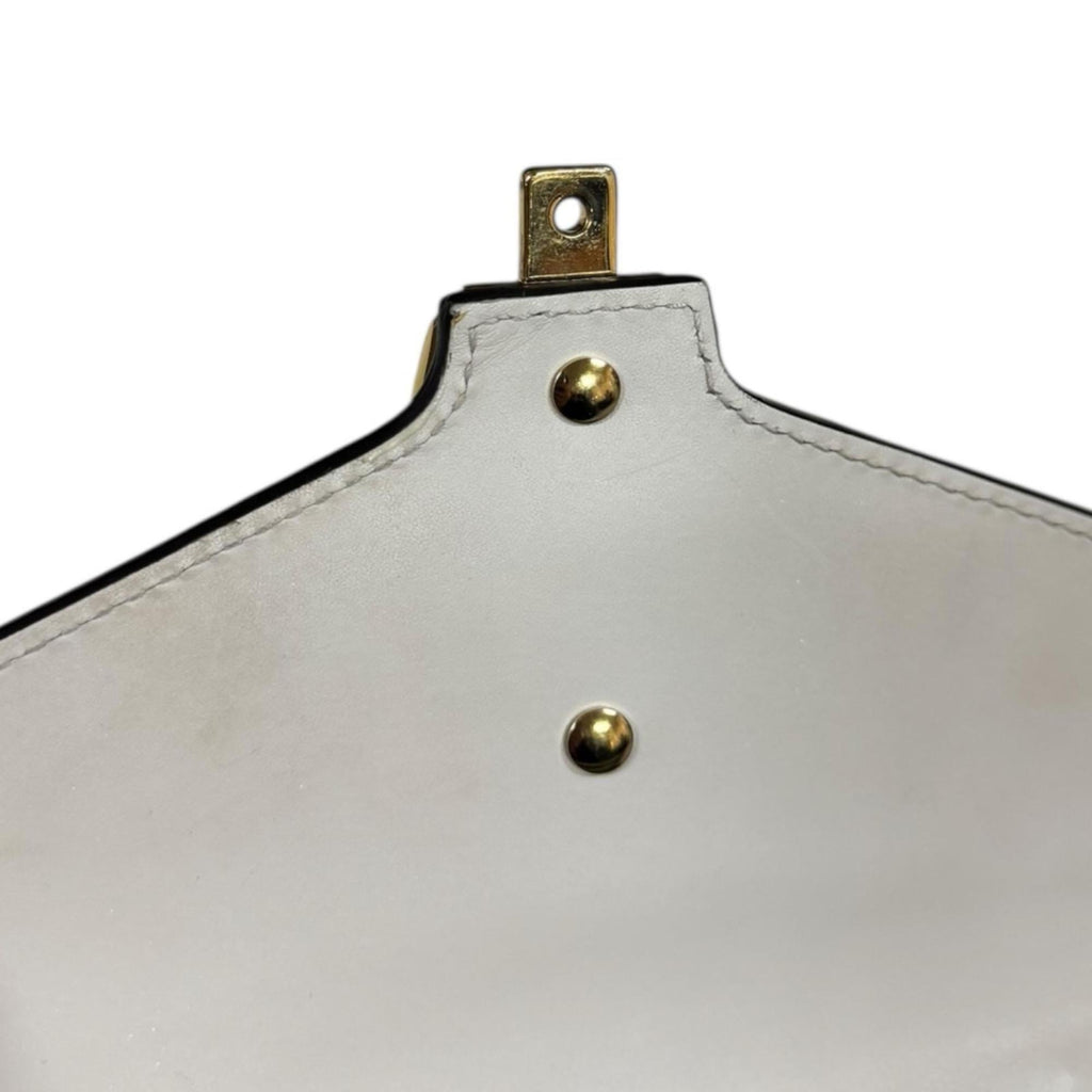 Gucci Ivory White Leather Shoulder Bag (Pre-Owned)