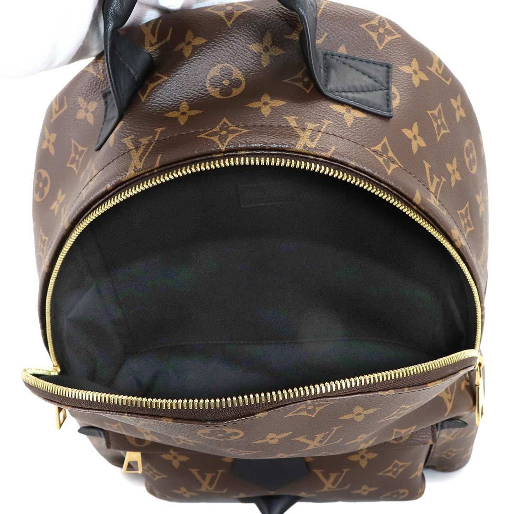 Louis Vuitton Brown Monogram Noir Monogram Leather Backpack (Pre-Owned)