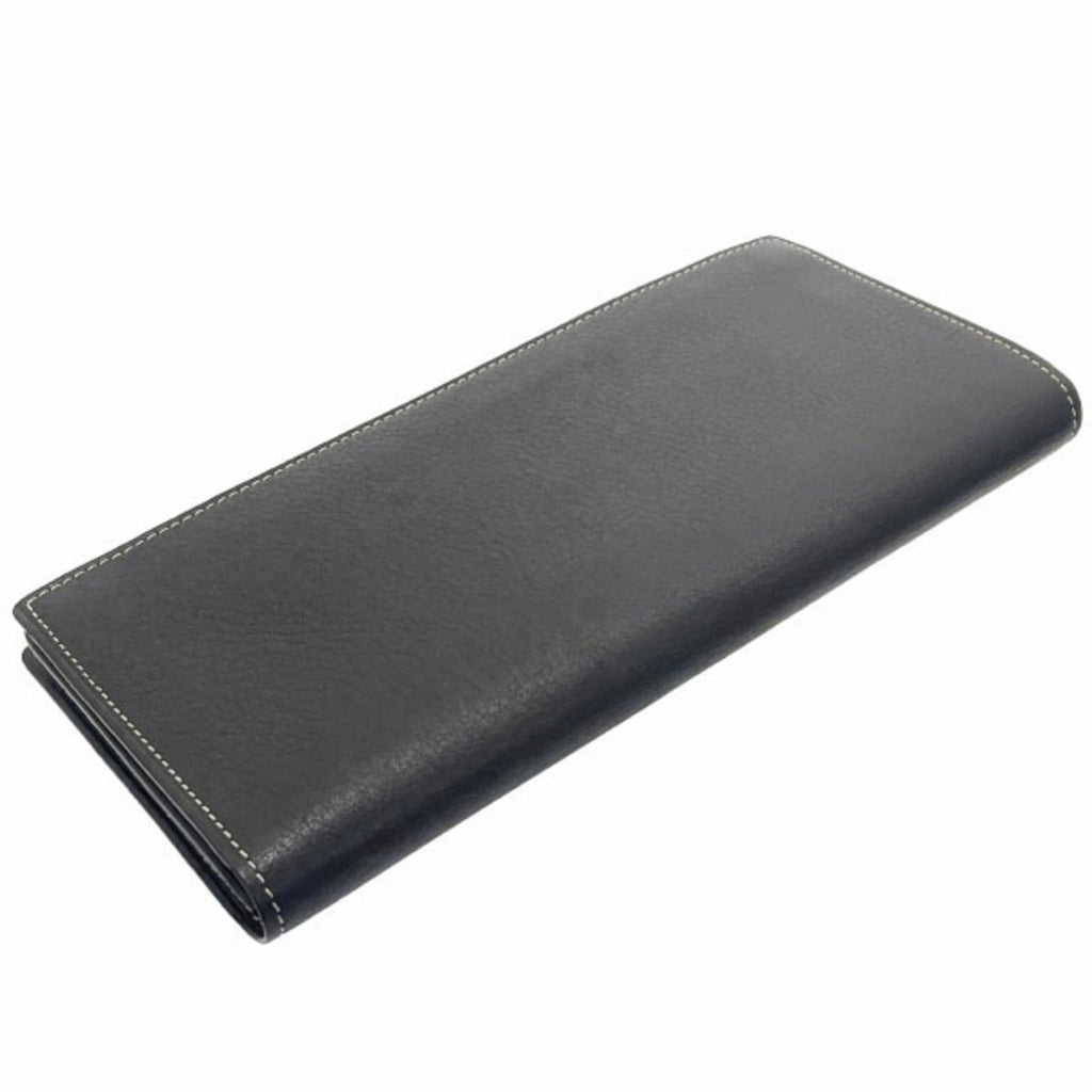 Cartier Dark Brown Leather Long Wallet (Bi-Fold) (Pre-Owned)