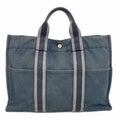 Hermes Black Canvas Tote Bag (Pre-Owned)