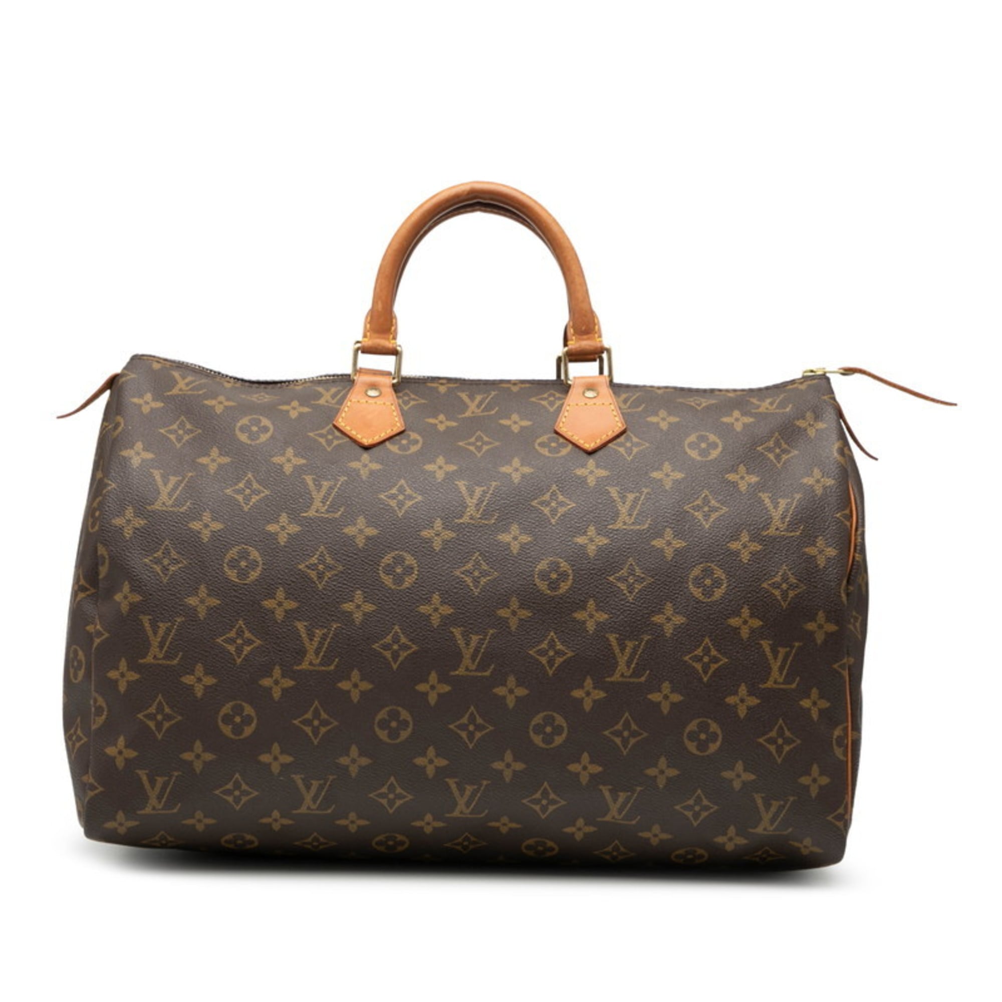 Louis Vuitton Brown Pvc Leather Boston Bag Handbag (Pre-Owned)