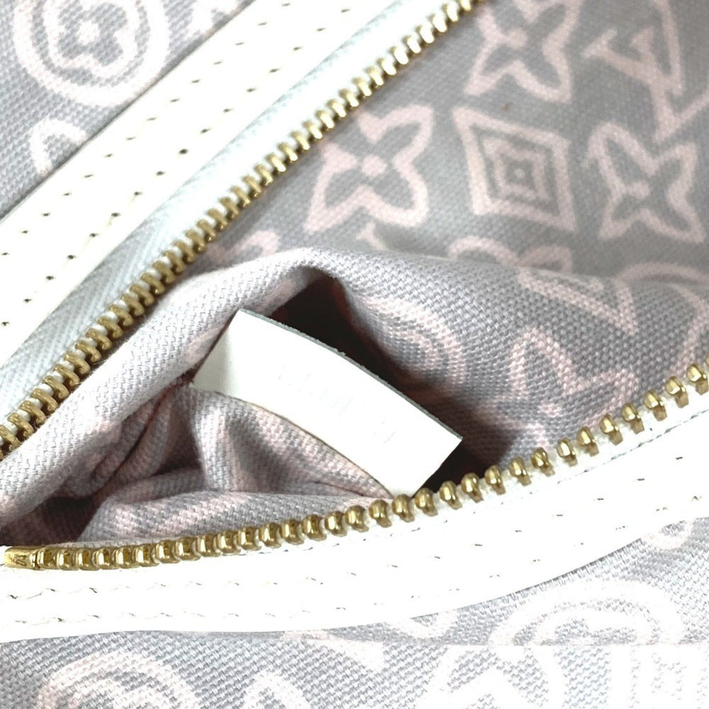 Louis Vuitton Pink Canvas Leather Boston Bag Shoulder Bag Tote Bag (Pre-Owned)
