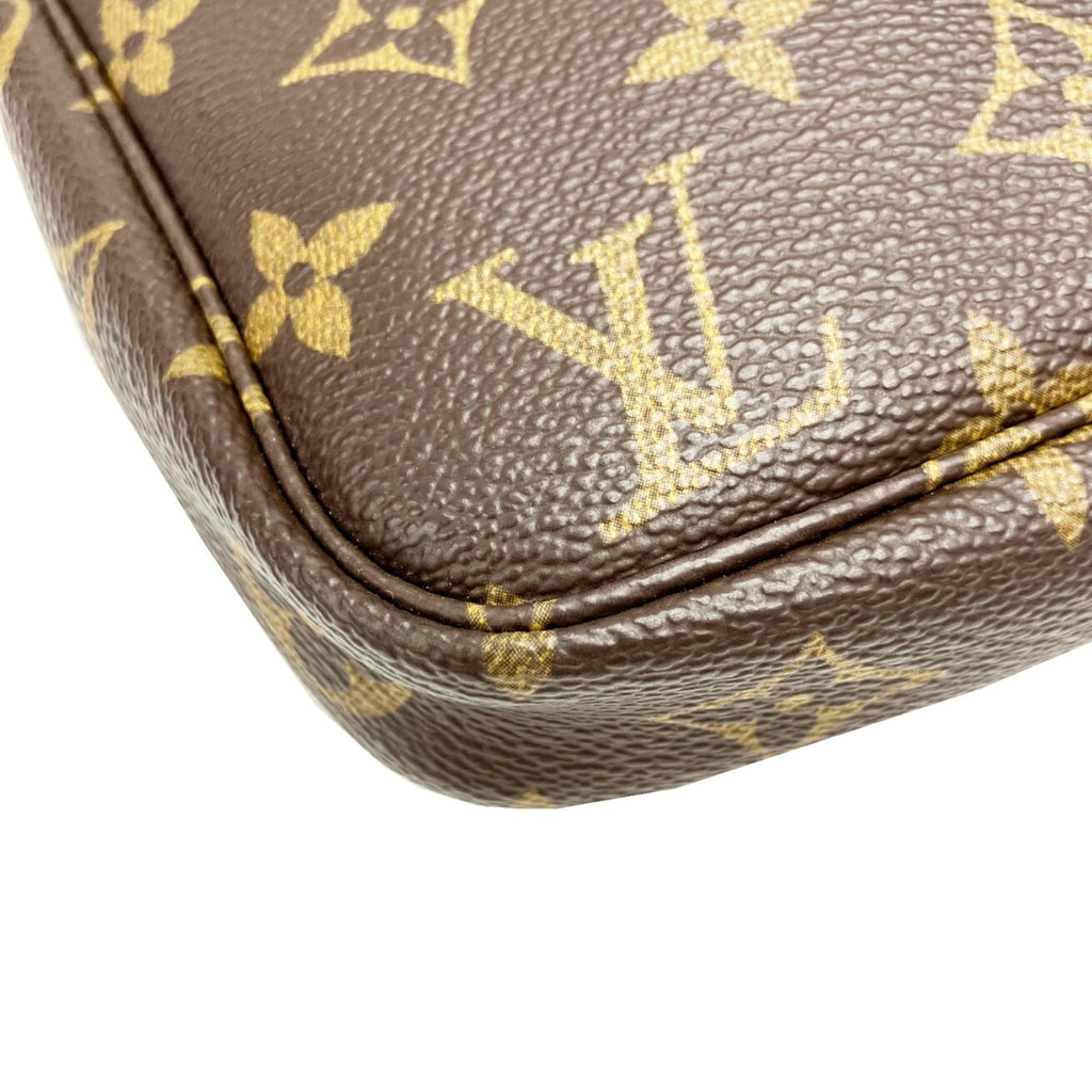 Louis Vuitton Brown Monogram Pochette Pouch Shoulder Bag (Pre-Owned)