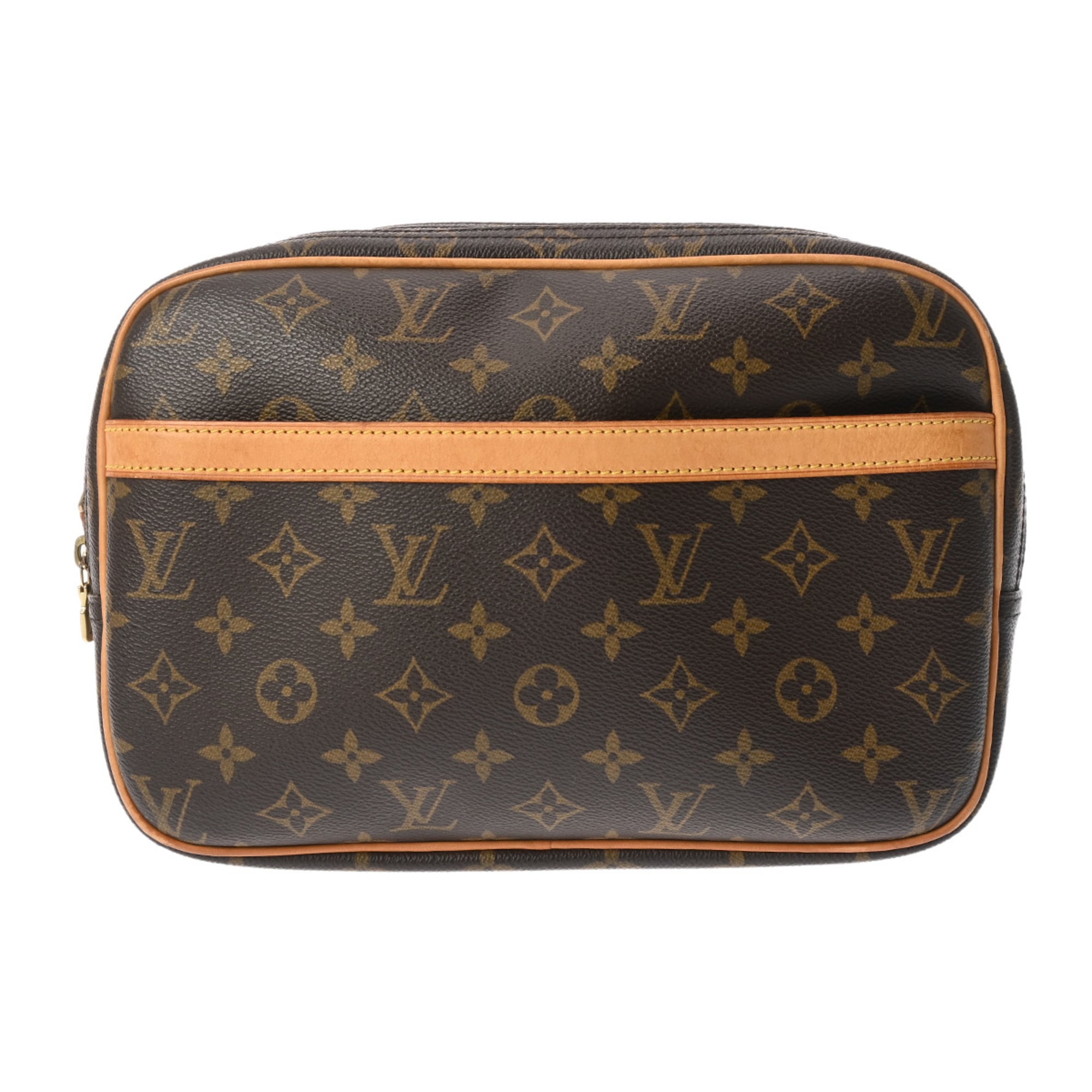 Louis Vuitton Brown Monogram Canvas Shoulder Bag (Pre-Owned)