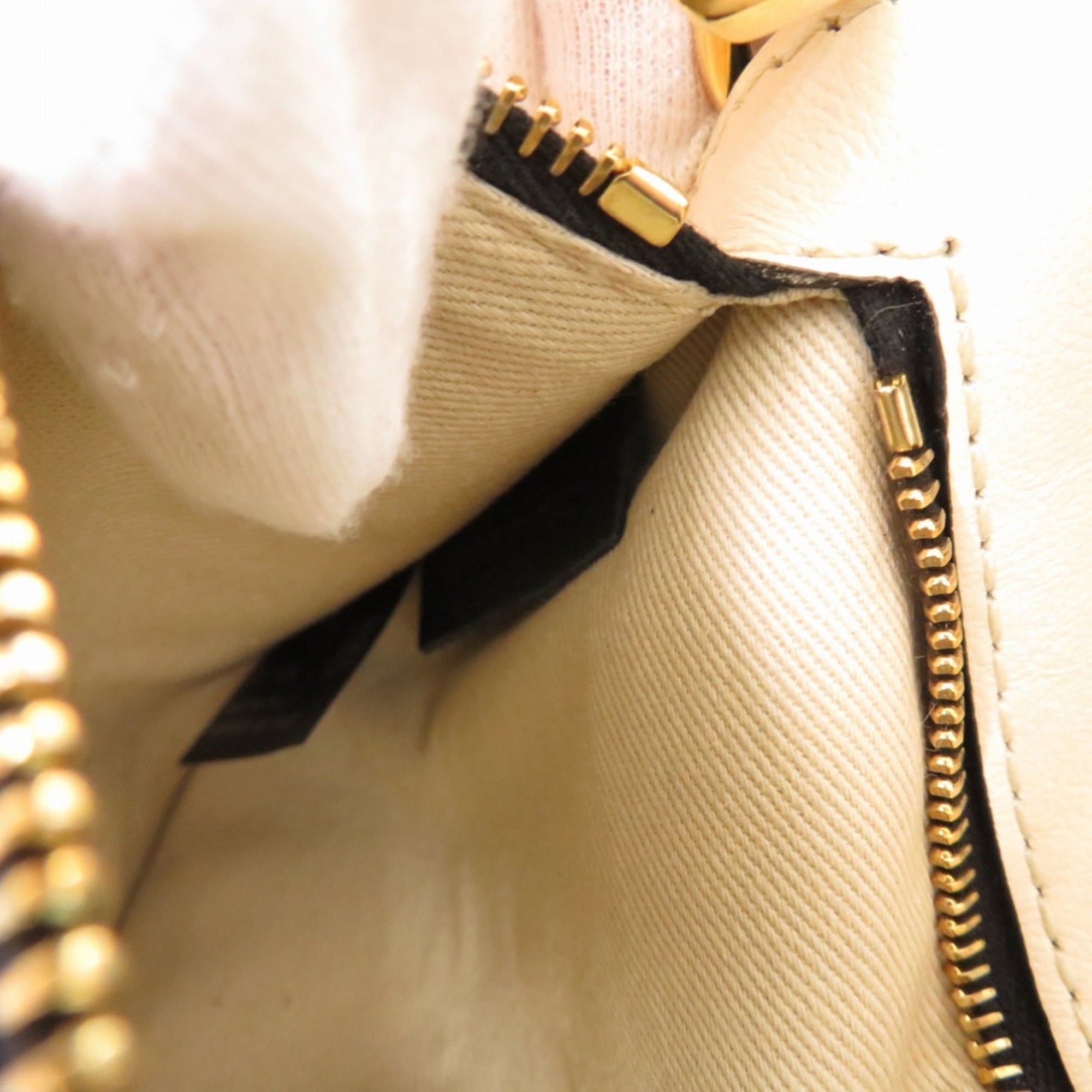 Marni Beige Black Purple Leather Tote Bag (Pre-Owned)