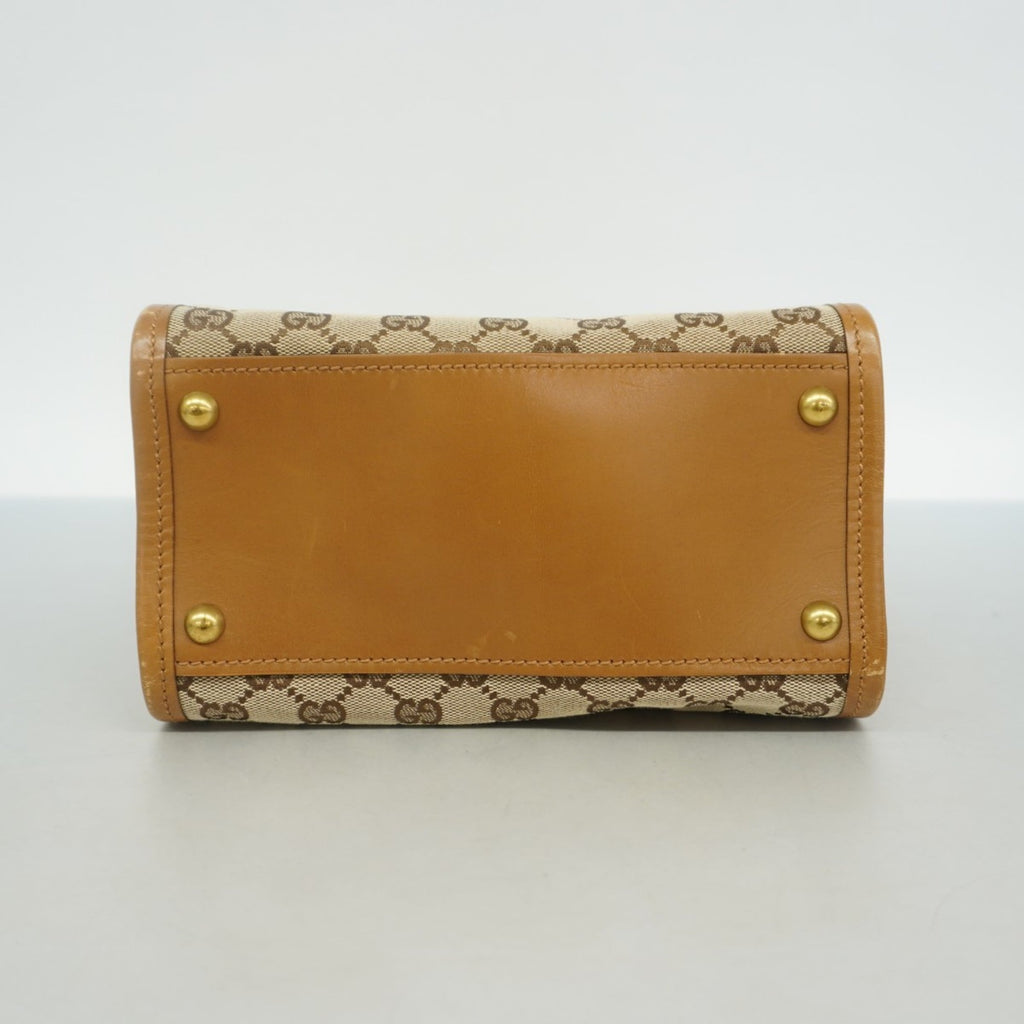 Gucci Brown Canvas Shoulder Bag (Pre-Owned)