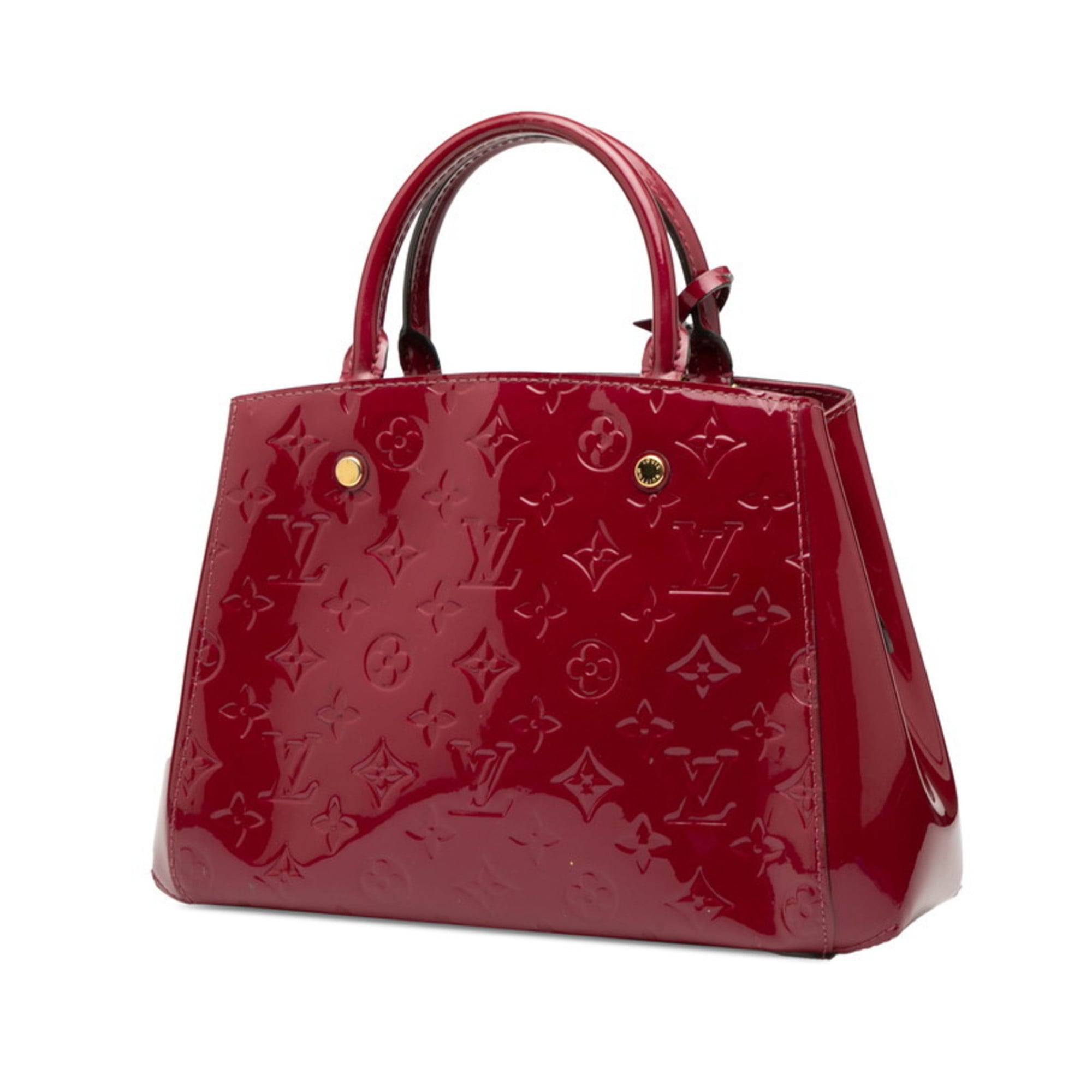 Louis Vuitton Magenta Purple Patent Leather Handbag Shoulder Bag (Pre-Owned)