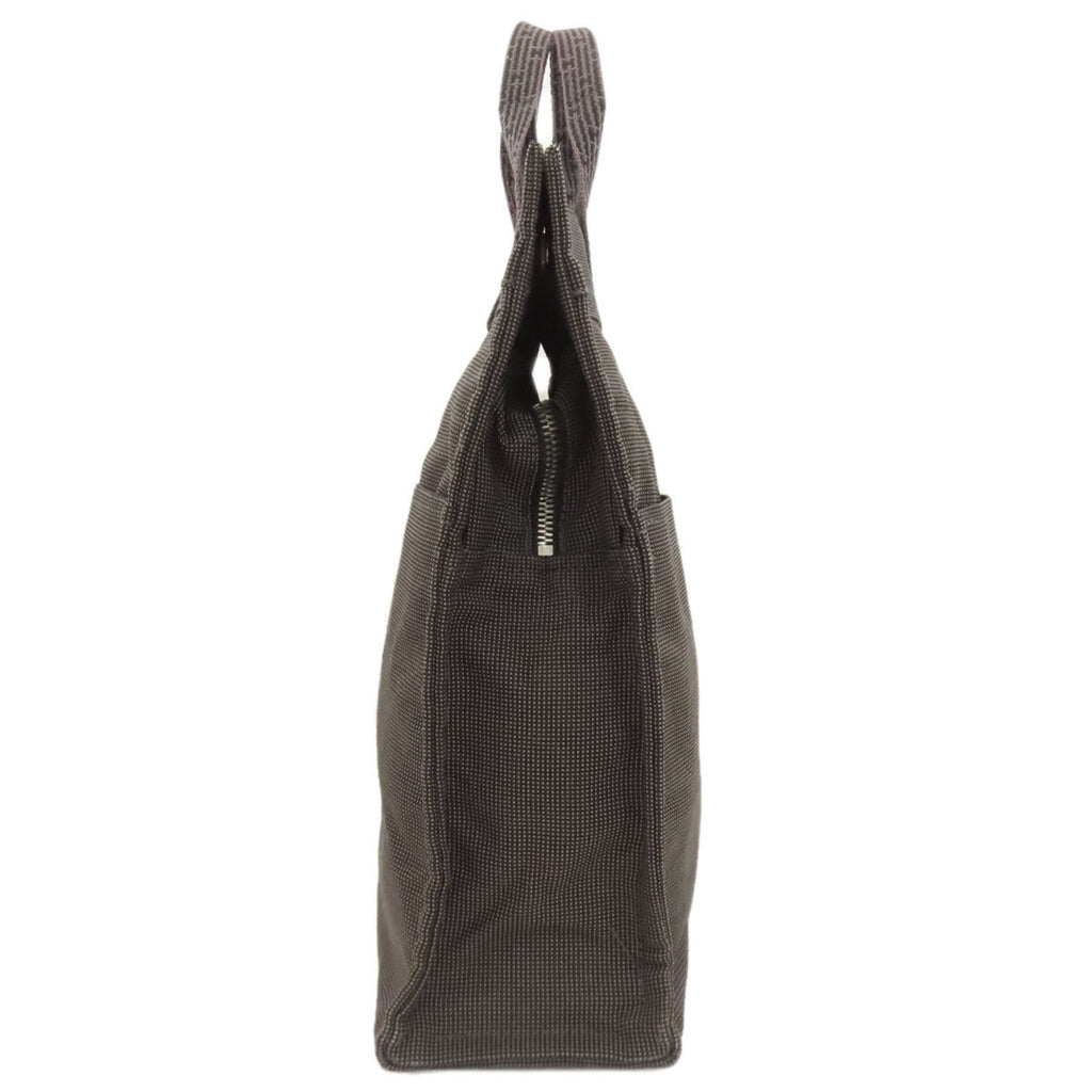 Hermes Gray Canvas Handbag (Pre-Owned)