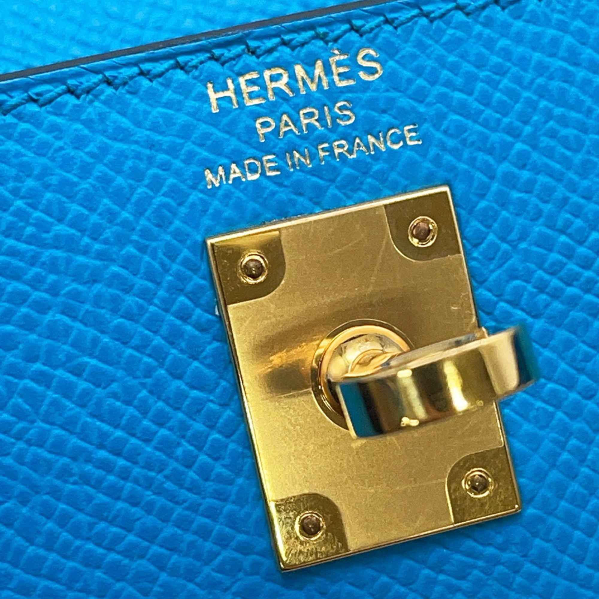 Hermes Kelly Gold Epsom Leather Handbag (Pre-Owned)