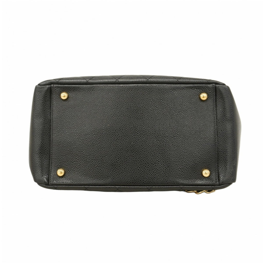 Chanel Black Grained Calfskin Shoulder Bag (Pre-Owned)