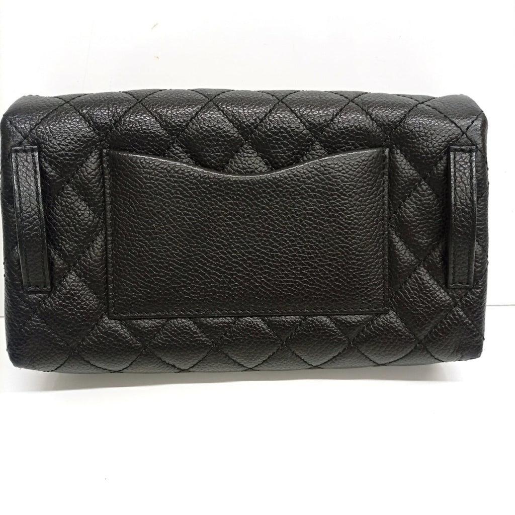Chanel Black Grained Calfskin Fanny Pack (Pre-Owned)