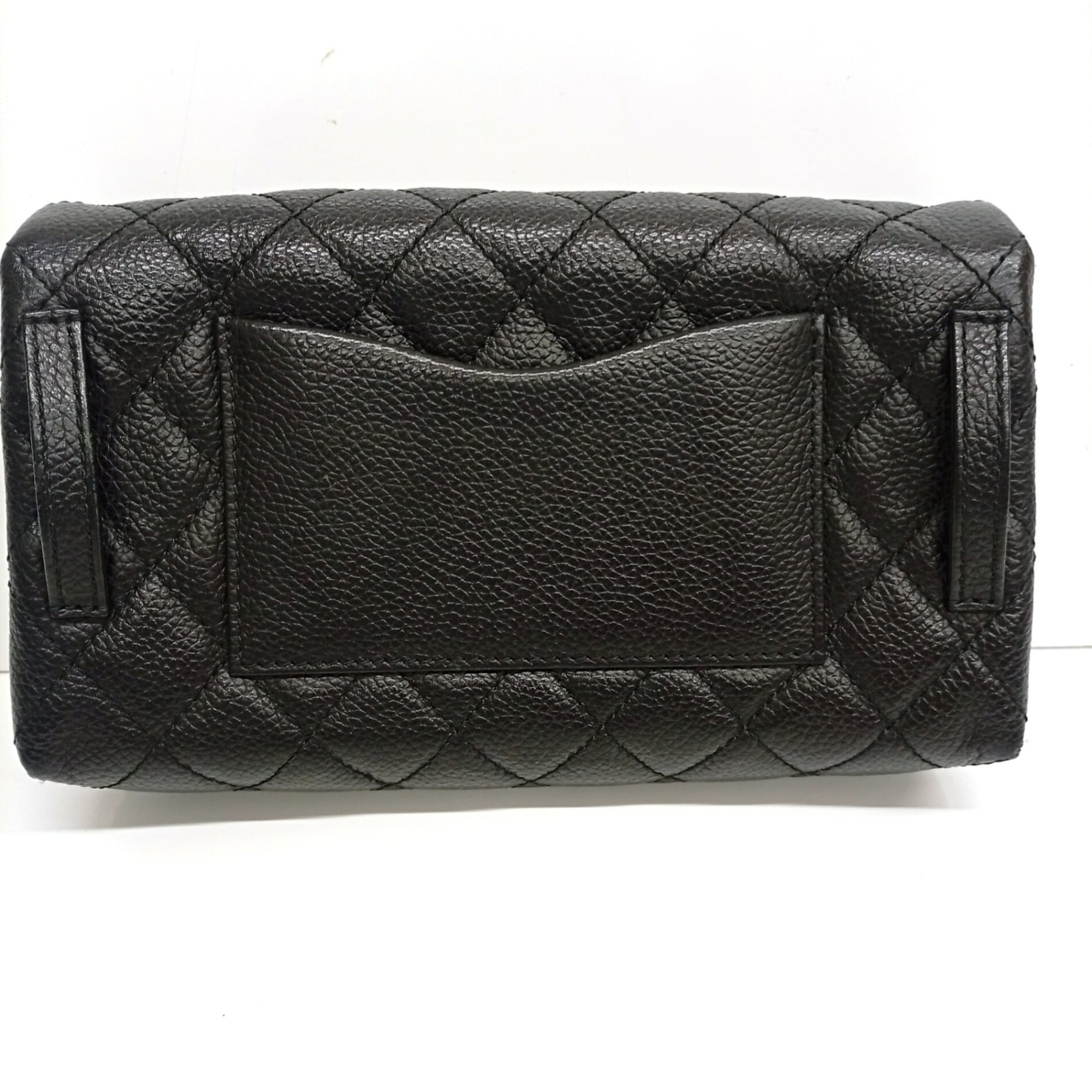 Chanel Black Grained Calfskin Fanny Pack (Pre-Owned)