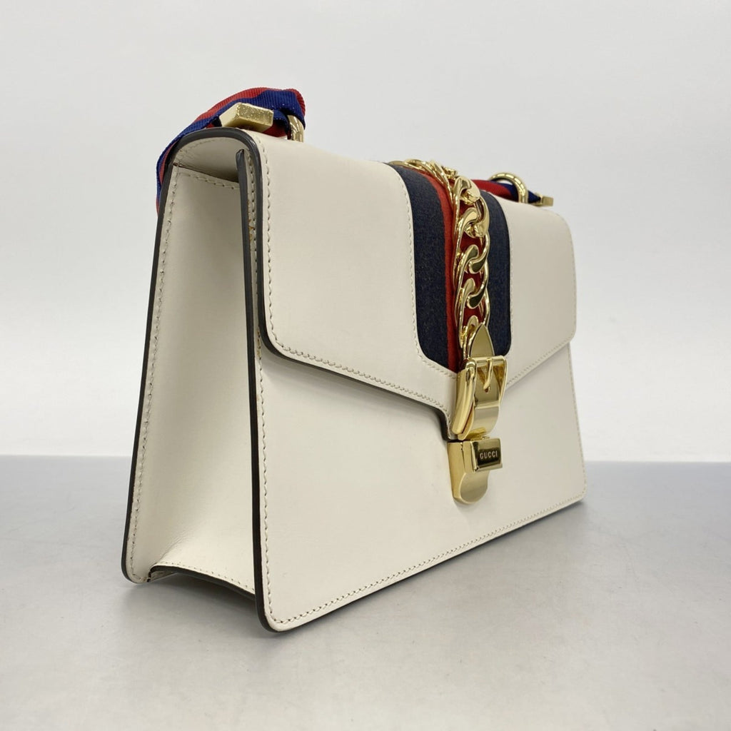 Gucci Ivory Leather Handbag (Pre-Owned)