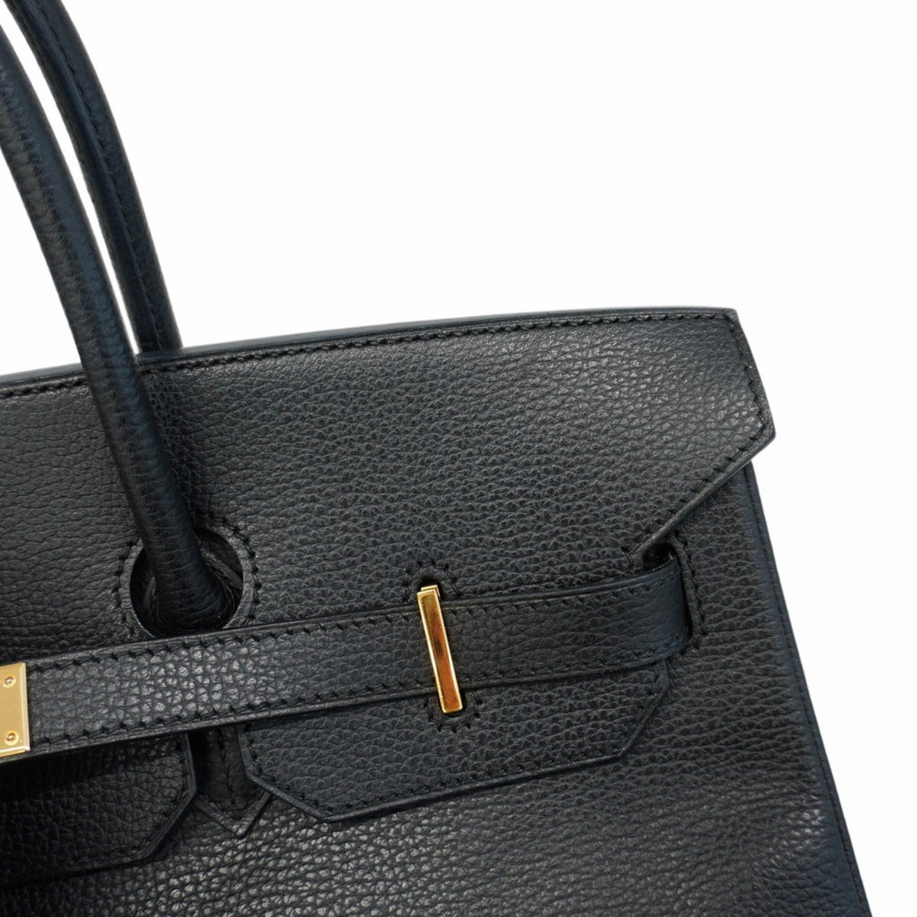 Hermes Black Togo Leather Handbag (Pre-Owned)
