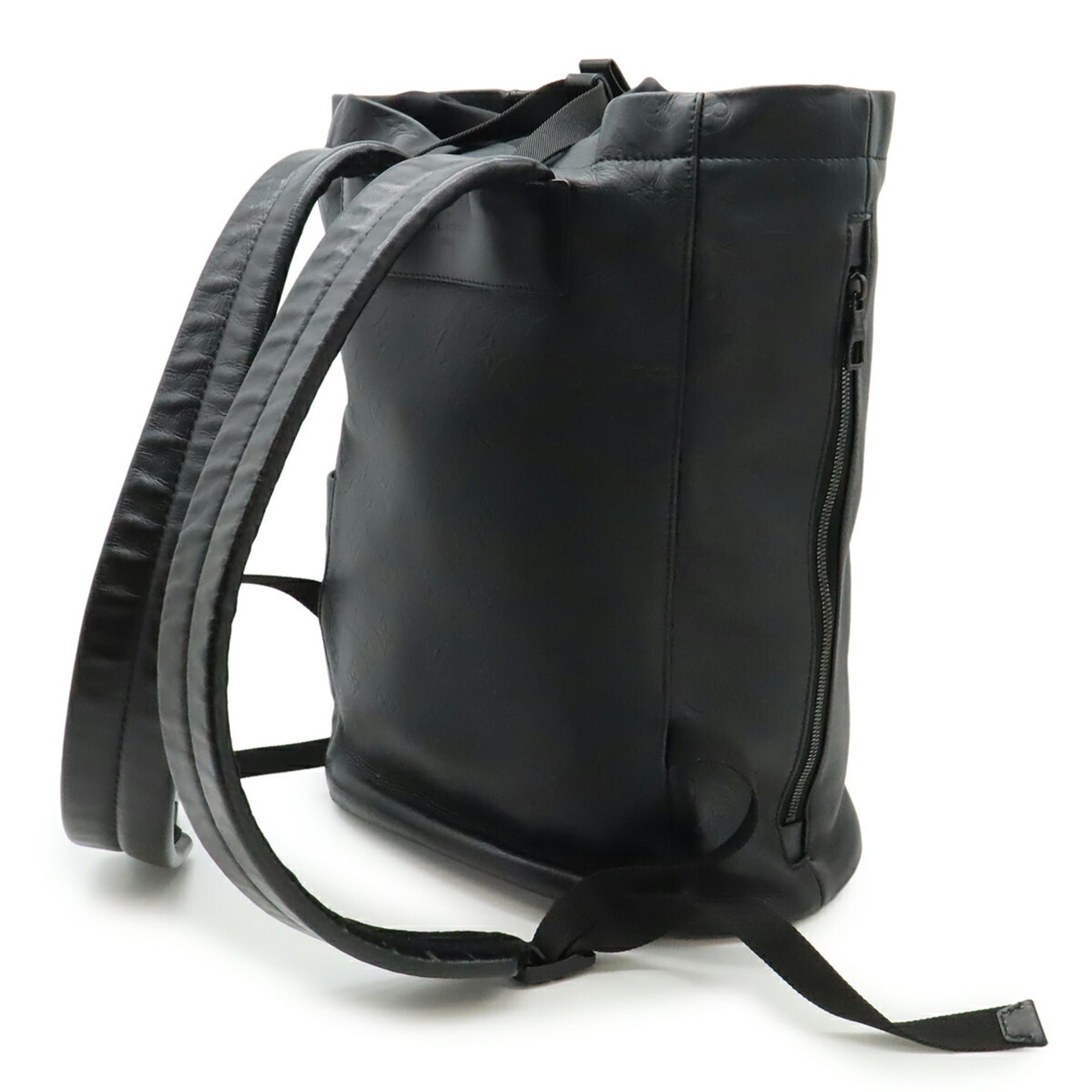 Louis Vuitton Monogram Shadow Black Noir Monogram Shadow Backpack (Pre-Owned)