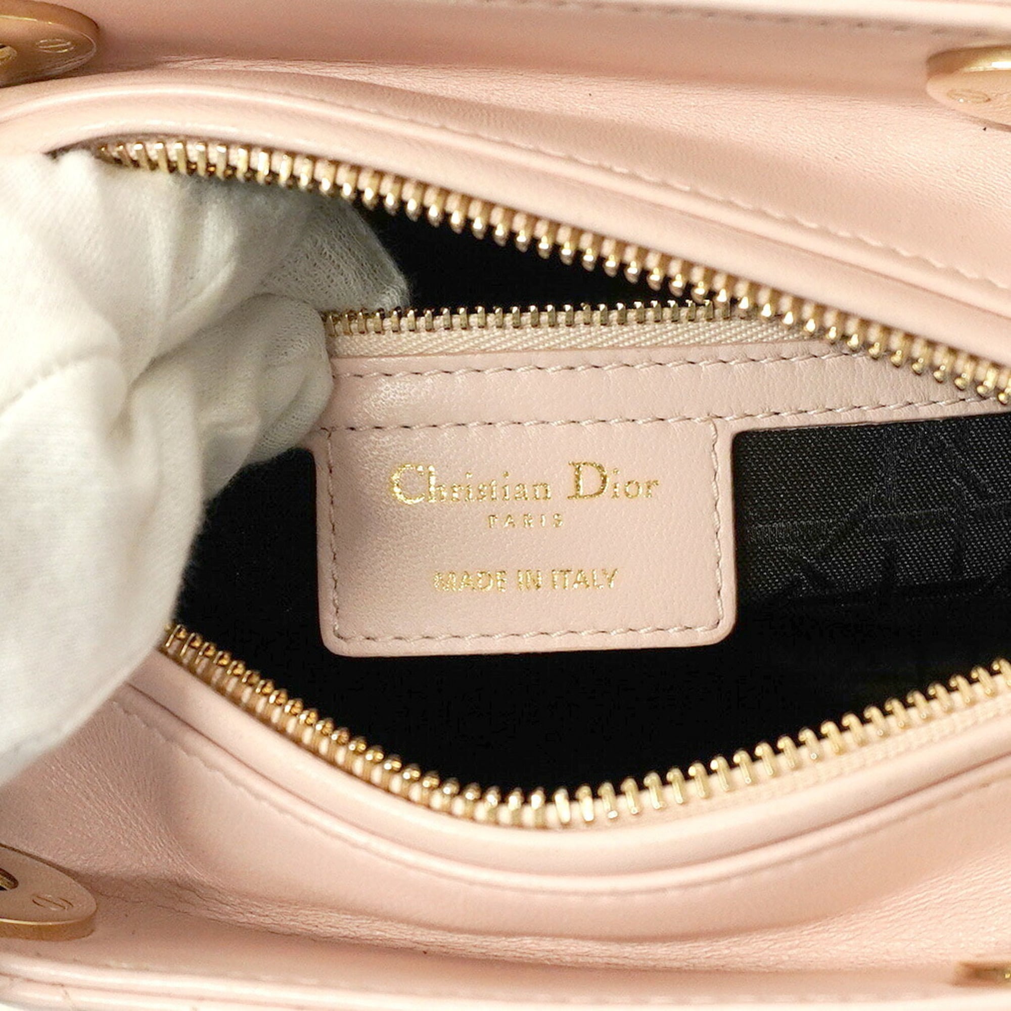 Christian Dior Pink Leather Handbag (Pre-Owned)