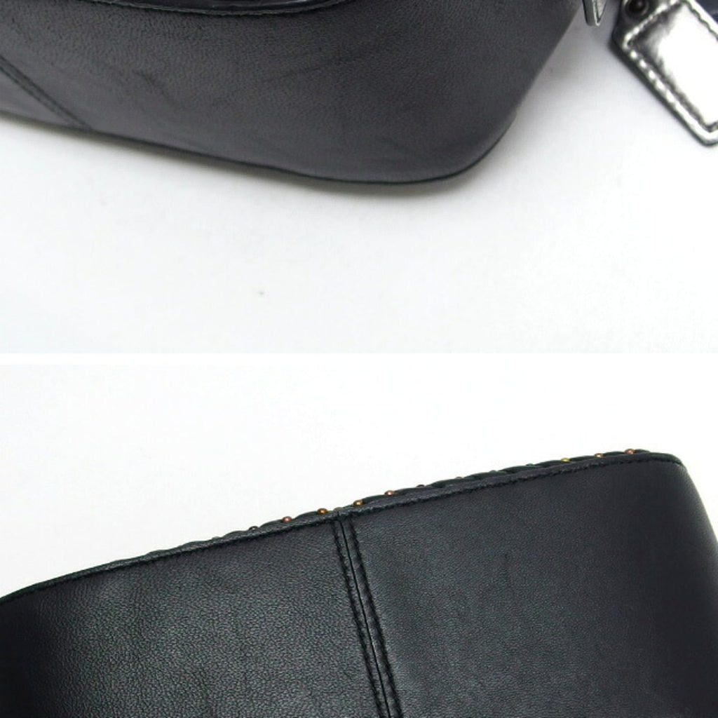 Coach Black Leather Clutch Bag Shoulder Bag (Pre-Owned)