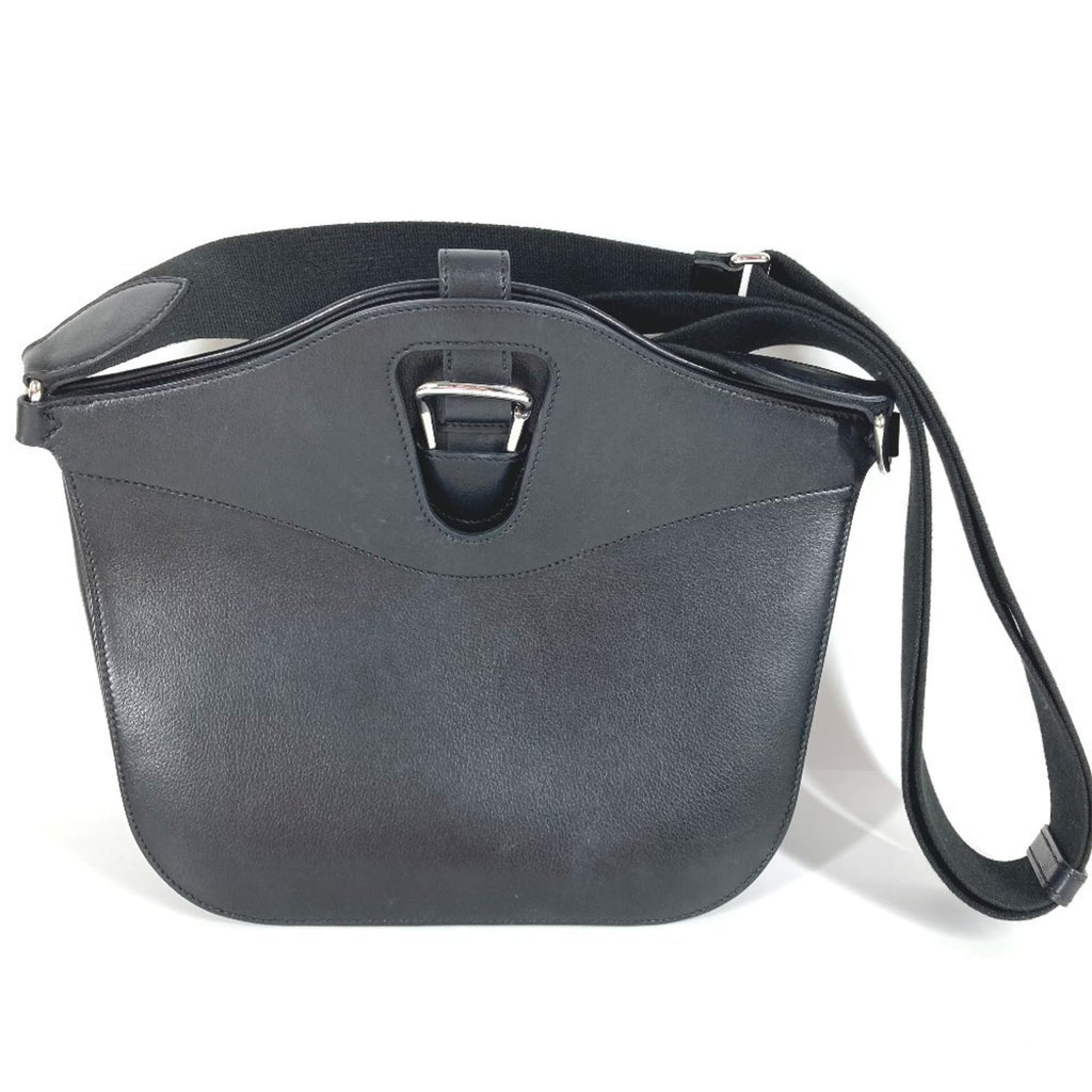 Hermes Black Evergrain Leather Shoulder Bag (Pre-Owned)