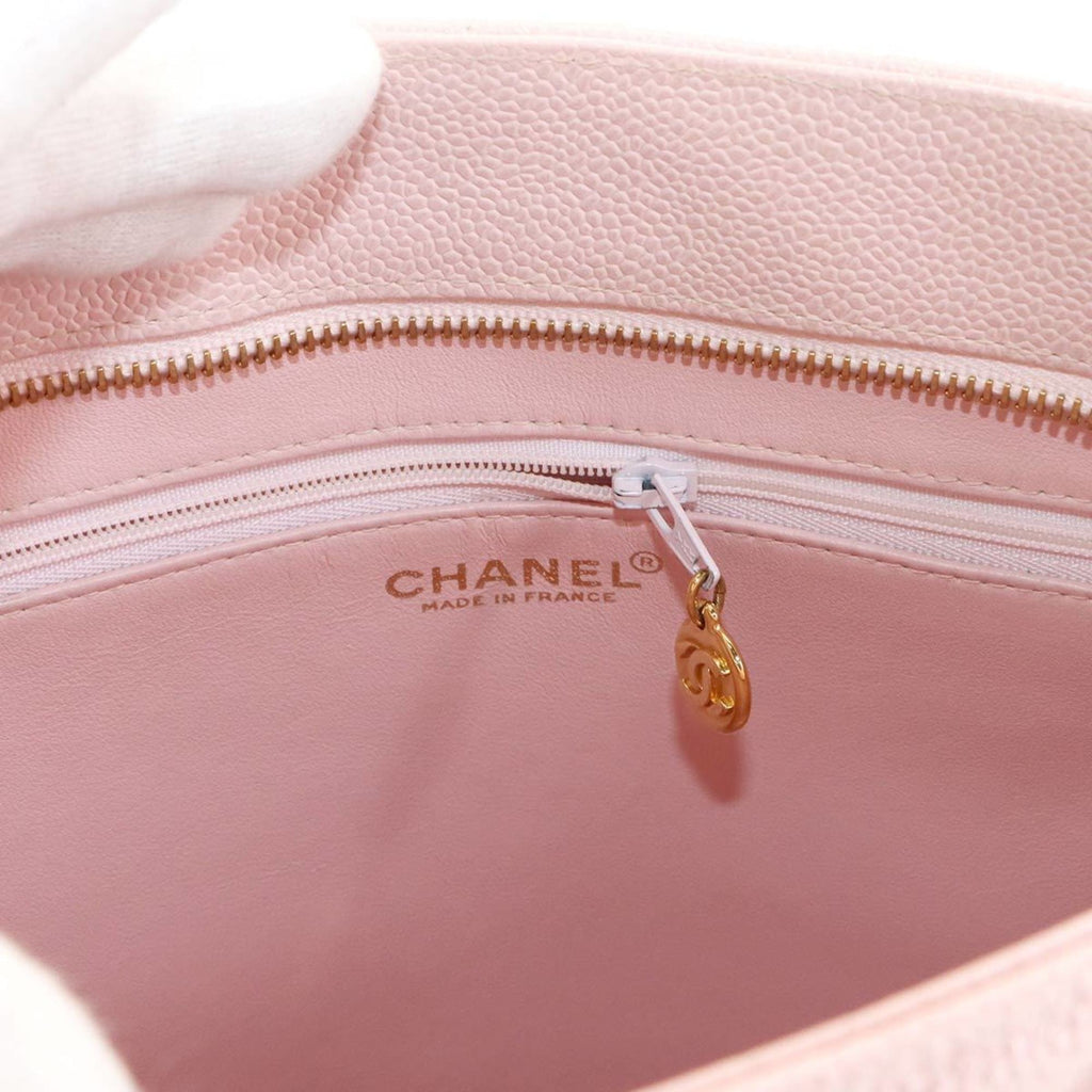 Chanel Light Pink Grained Calfskin Tote Bag (Pre-Owned)