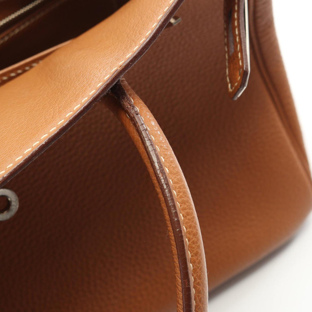 Hermes Brown Togo Leather Handbag (Pre-Owned)