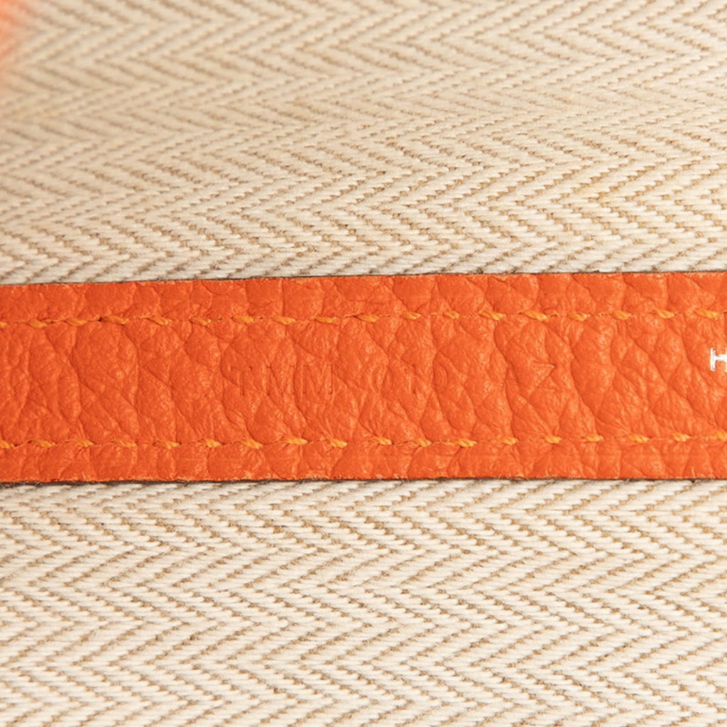 Hermes Orange Negonda Leather Handbag Tote Bag (Pre-Owned)