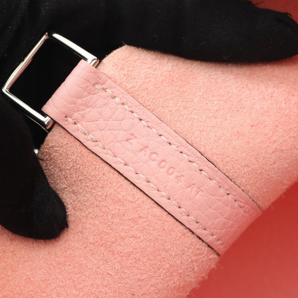 Hermes Pink Taurillon Clemence Leather Handbag (Pre-Owned)