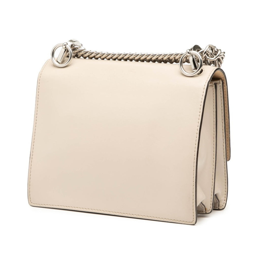 Fendi Beige Leather Shoulder Bag (Pre-Owned)
