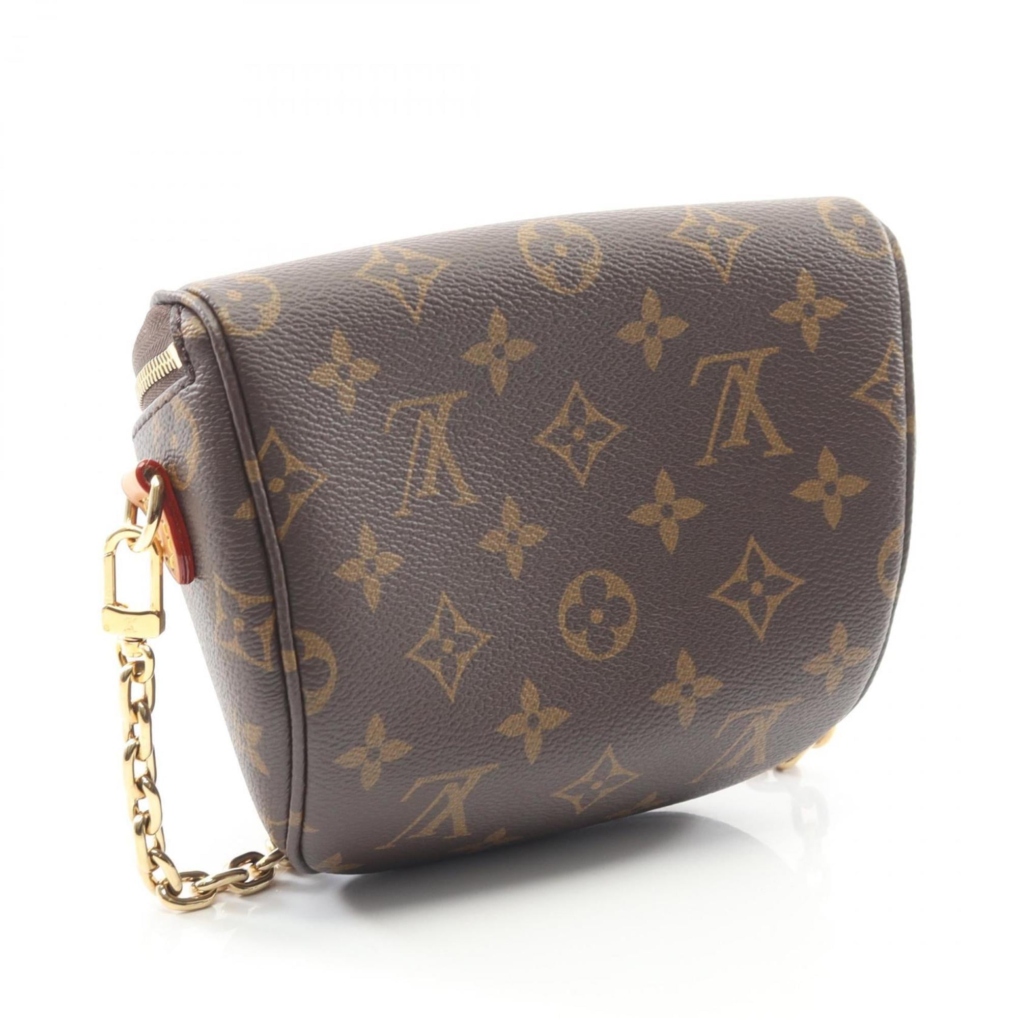 Louis Vuitton Brown Monogram Coated Canvas Leather Handbag (Pre-Owned)