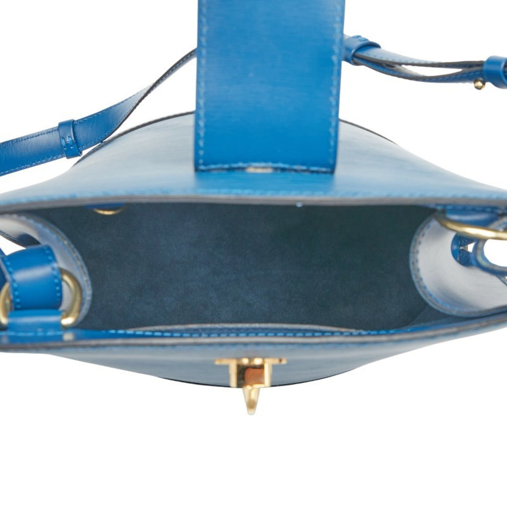 Louis Vuitton Toledo Blue Leather Shoulder Bag (Pre-Owned)