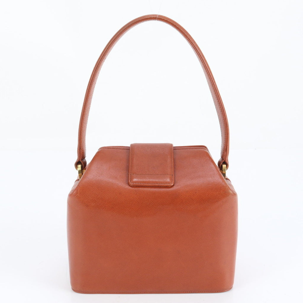Givenchy Red Brown Leather Handbag (Pre-Owned)