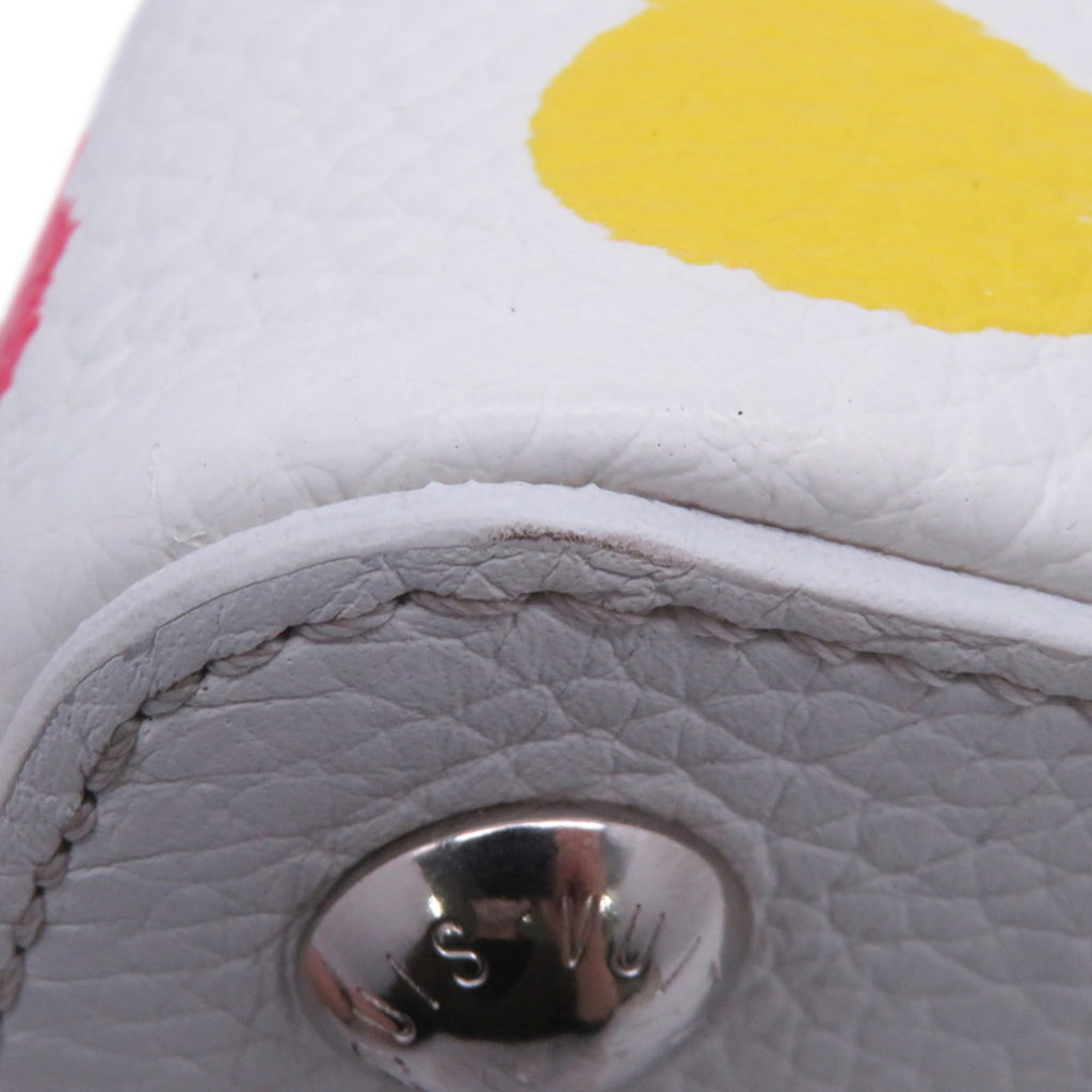 Louis Vuitton Multi-Color White Leather Handbag (Pre-Owned)
