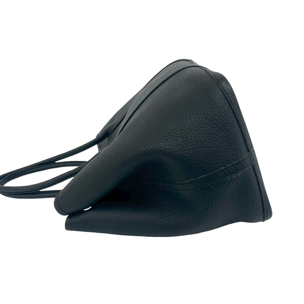 Hermes Black Negonda Leather Boston Bag Handbag Tote Bag (Pre-Owned)