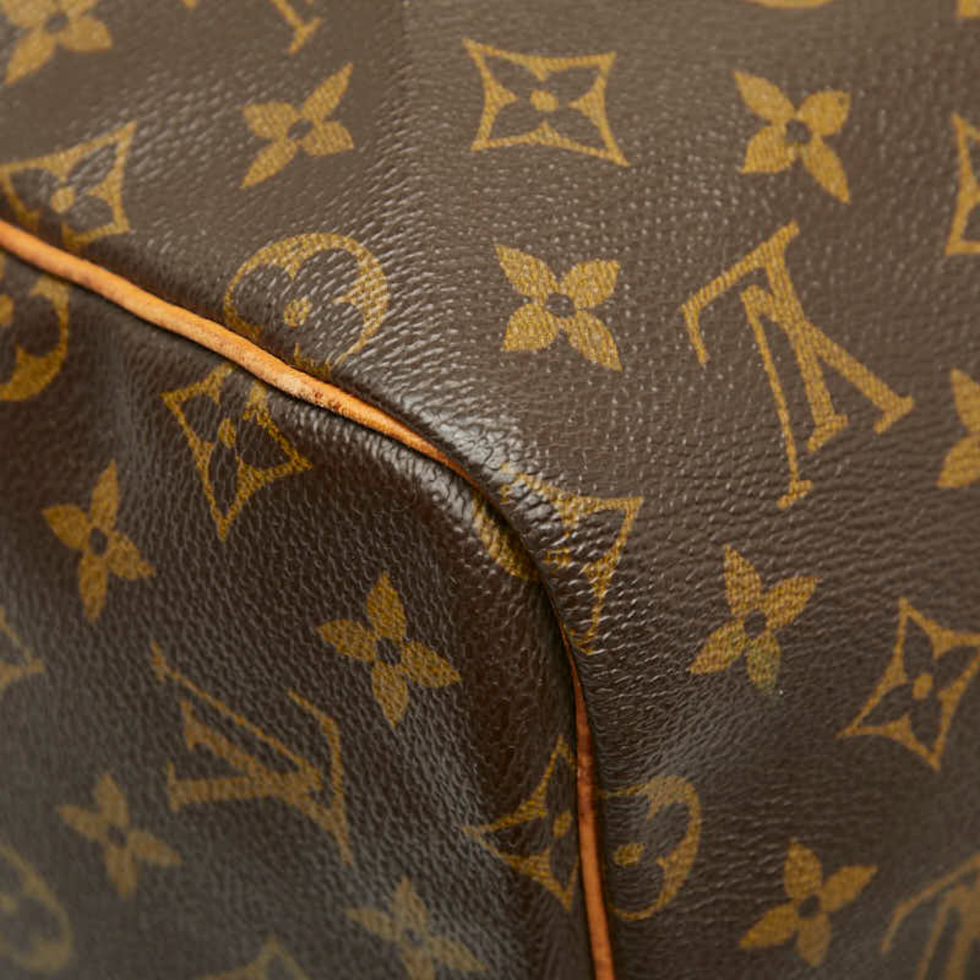 Louis Vuitton Brown Pvc Leather Boston Bag (Pre-Owned)