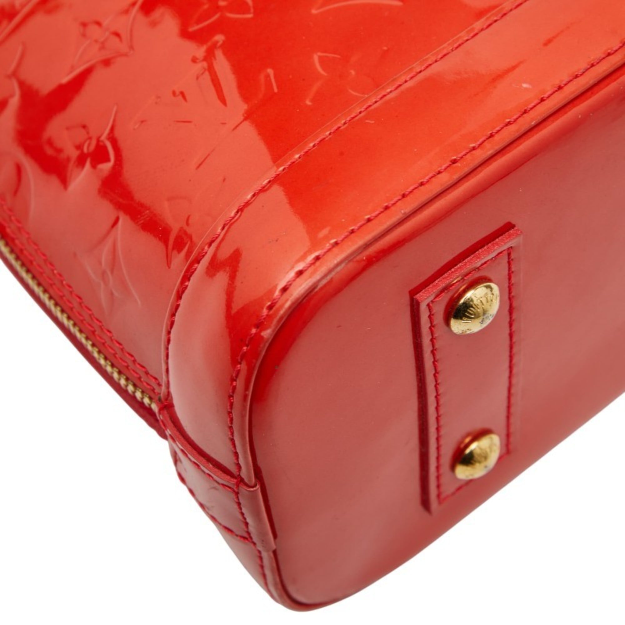 Louis Vuitton Cerise Red Color Patent Leather Handbag Shoulder Bag (Pre-Owned)