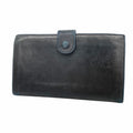 Chanel Black Leather Wallet (Bi-Fold) (Pre-Owned)