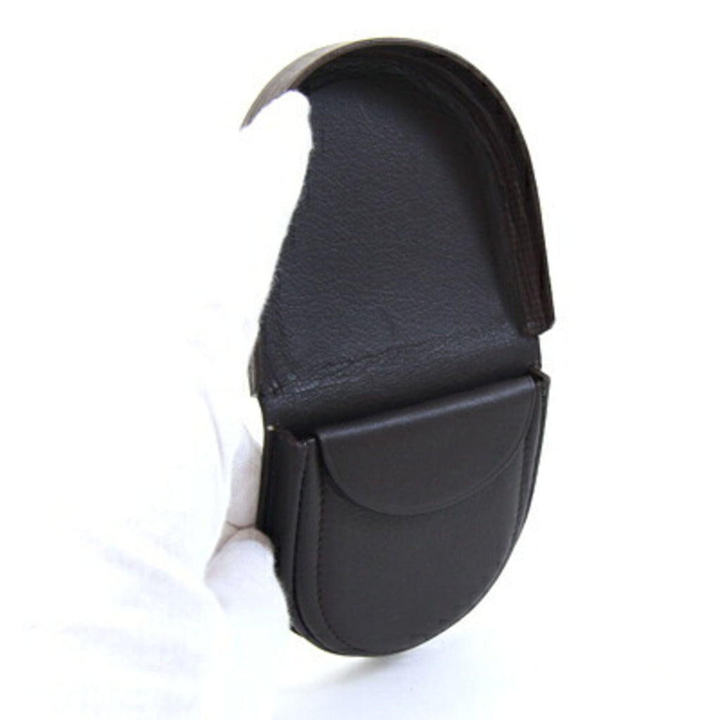 Loewe Dark Brown Leather Coin Purse/Coin Case (Pre-Owned)