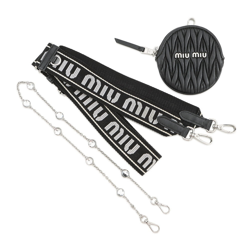 Miu Miu Matelasse Black Shoulder Bag (Pre-Owned)