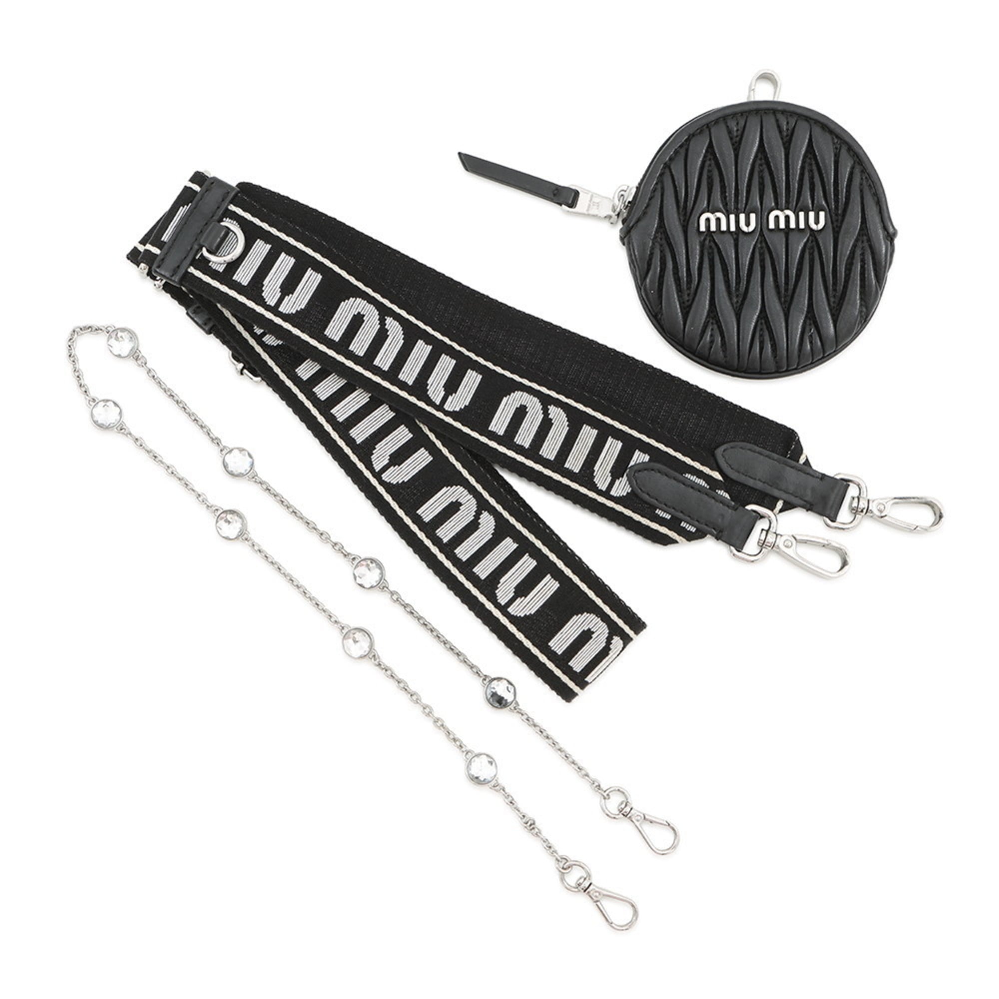 Miu Miu Matelasse Black Shoulder Bag (Pre-Owned)