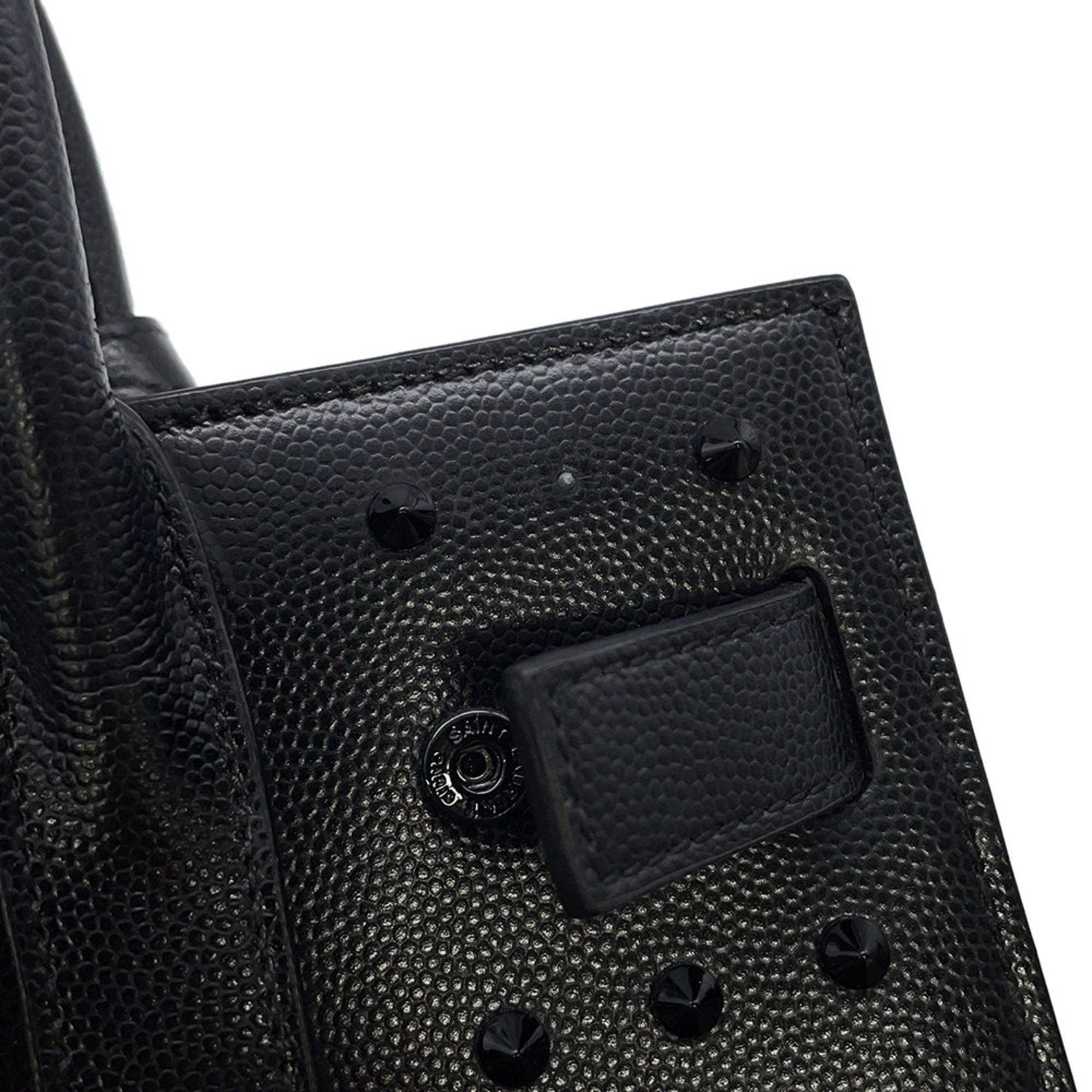 Yves Saint Laurent Black Leather Handbag (Pre-Owned)