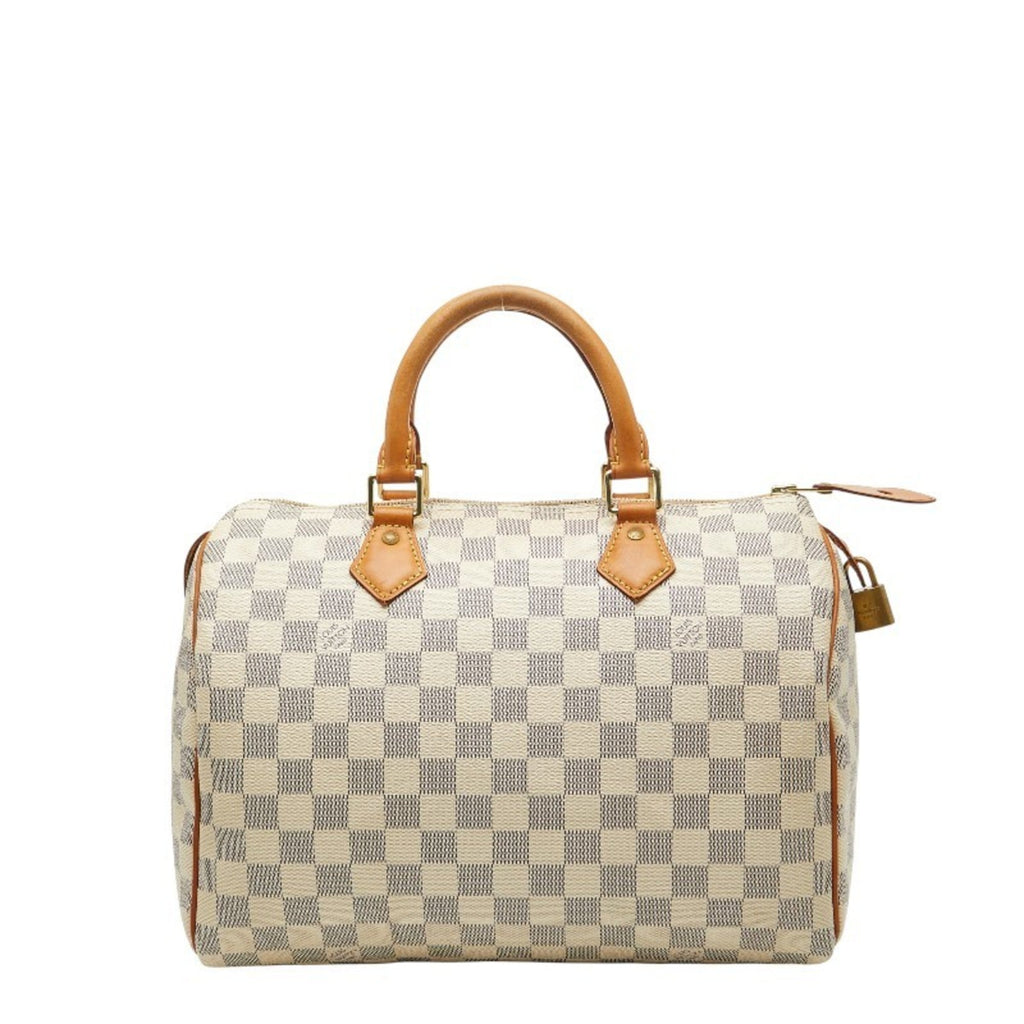 Louis Vuitton White Pvc Leather Boston Bag Handbag (Pre-Owned)