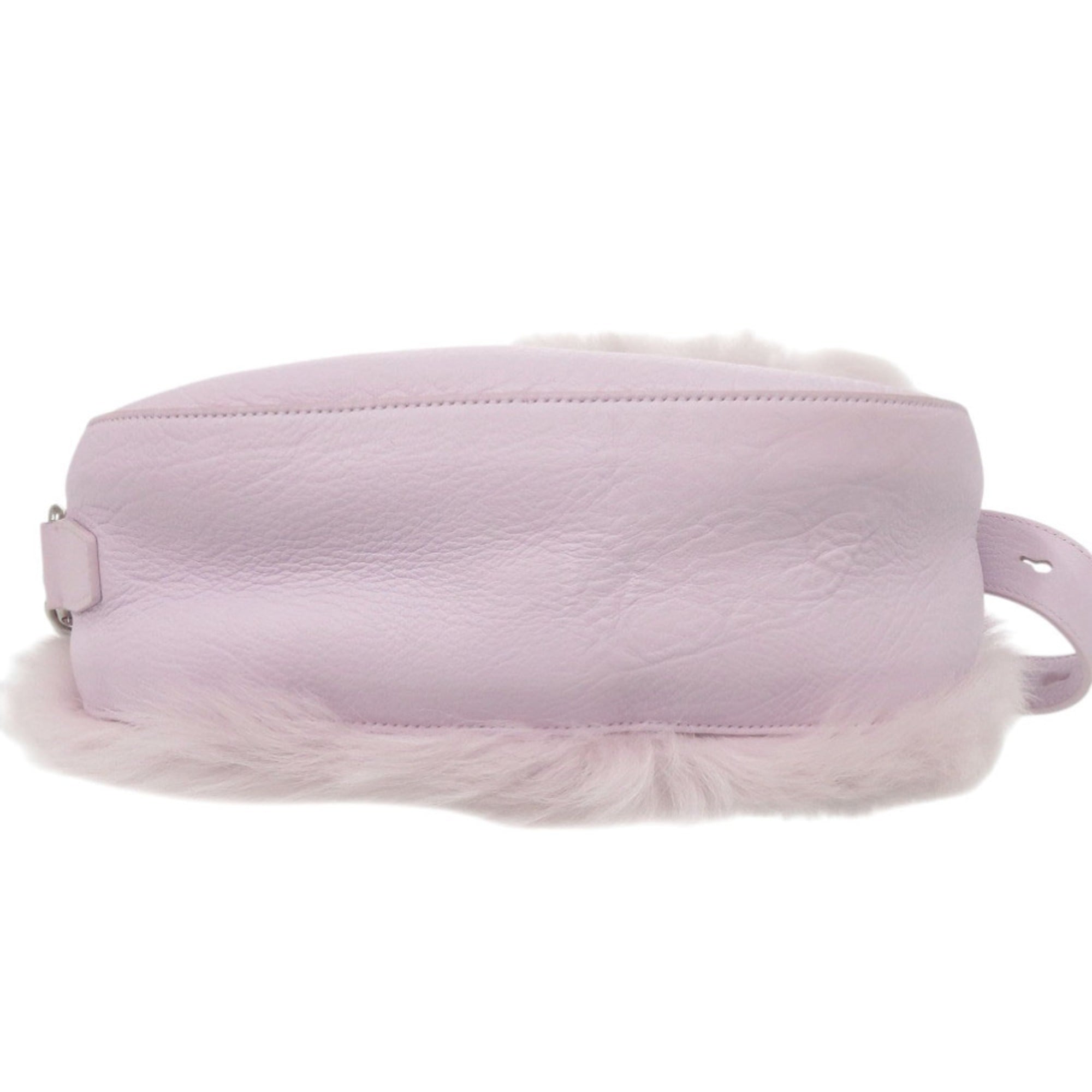 Burberry Purple Leather Shoulder Bag (Pre-Owned)