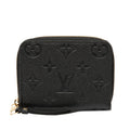 Louis Vuitton Black Noir Leather Coin Purse/Coin Case (Pre-Owned)
