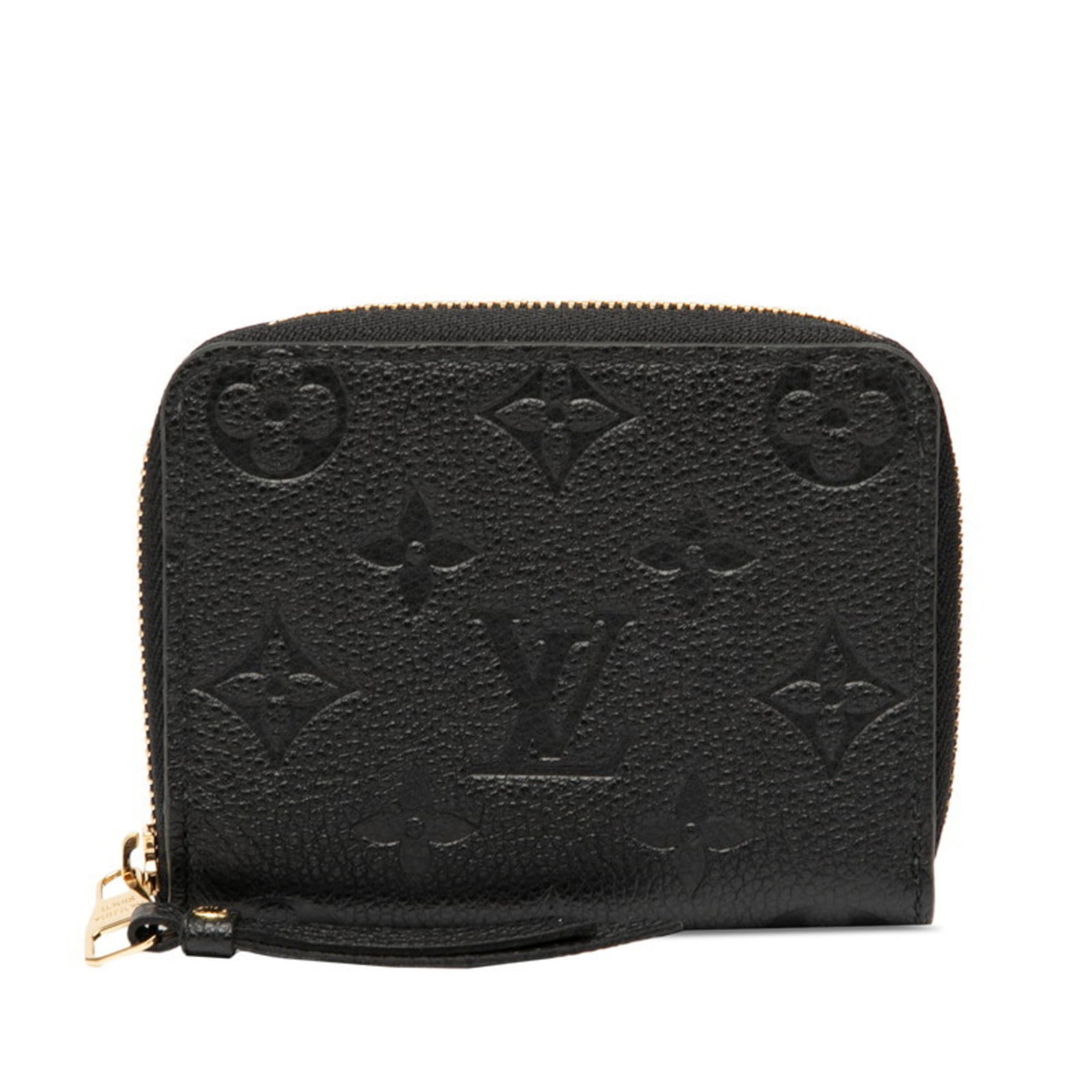 Louis Vuitton Black Noir Leather Coin Purse/Coin Case (Pre-Owned)
