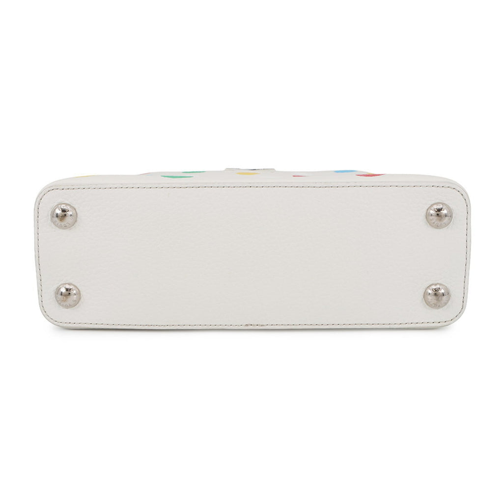 Louis Vuitton Multi-Color White Leather Handbag (Pre-Owned)