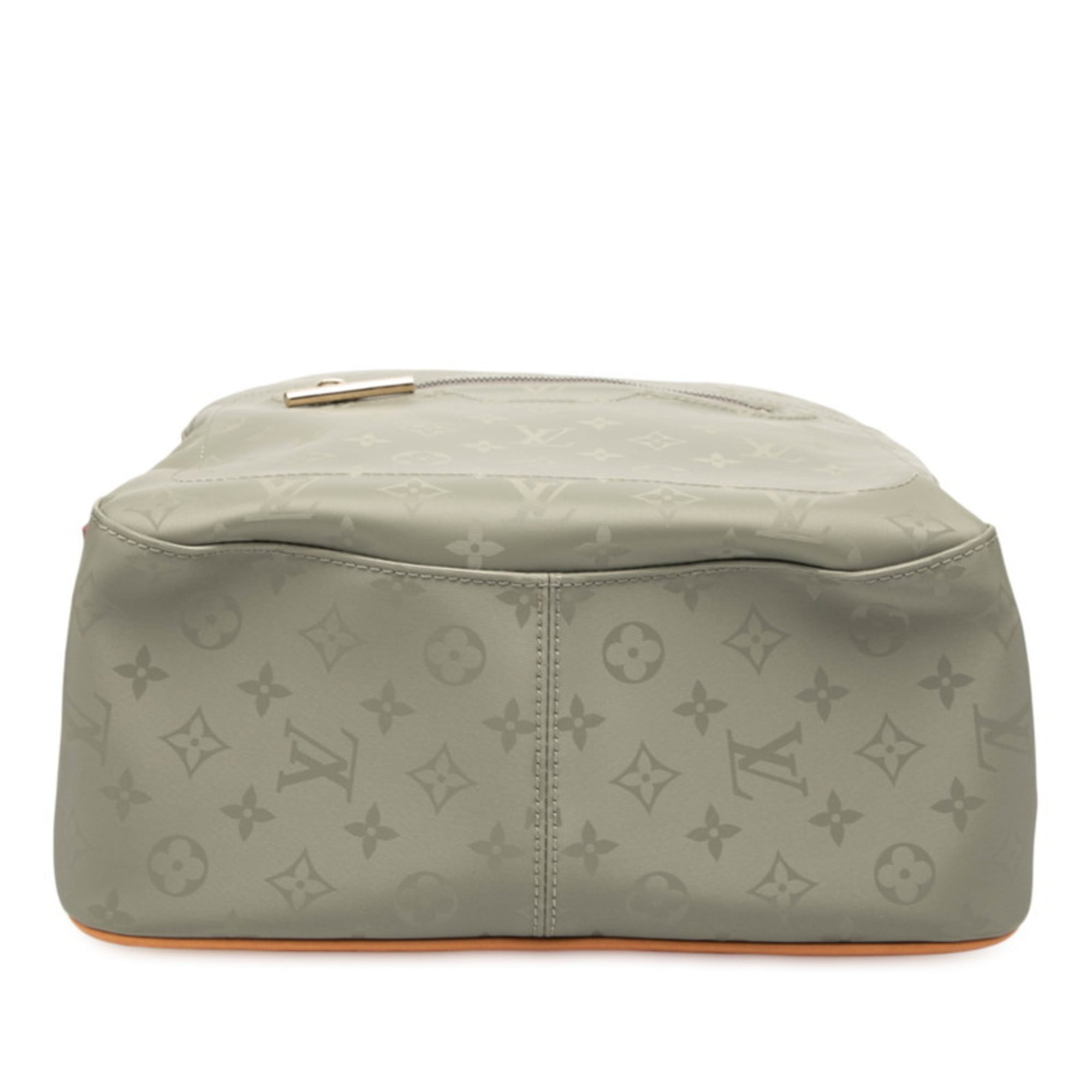 Louis Vuitton Brown Gray Canvas Leather Backpack (Pre-Owned)