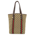 Gucci Brown Canvas Tote Bag (Pre-Owned)
